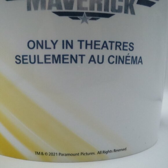 Top Gun Maverick Popcorn Container Cineplex Theatre Promotion 2022 - Picture 8 of 11